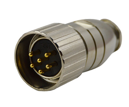 Wholesale PA66 M23 Connector Male Straight Plug IP67 20A Waterproof Connector from china suppliers