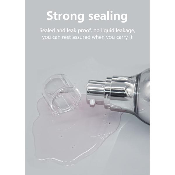 UKA55 PMMA Vacuum Pump Bottle Silver Airless Pump Packaging 35ml 50ml 100ml