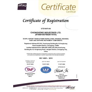 Chongqing Honghao Technology Co., Ltd. Certifications