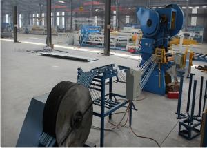 High Output Expanded Metal Mesh Machine , 9 Strip Razor Barbed Wire Making Machine