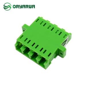 China Quad Welded Type LC Duplex Adapter Ceramic Sleeve For ODF Pigtail on sale