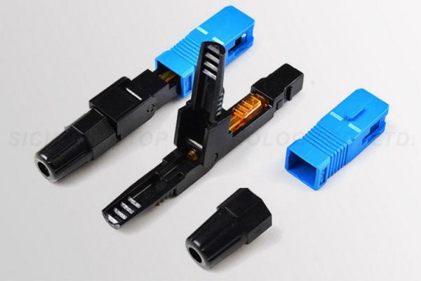 Quality SC Fast Connector 50MM FTTH Afl Quick Connectors Insertion Loss < 0.3 dB for sale