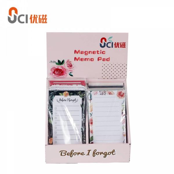 Quality Reusable Fridge Magnetic Memo Pad With Pen Custom Design ISO for sale
