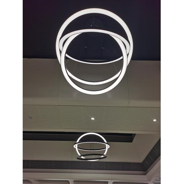 Combination Ring Pendant Lamp LED Linear Light For Metro Station Shopping Mall