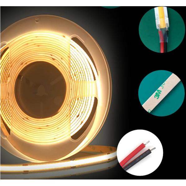 CRI90 576LEDs Dimmable Flexible COB Led Strip For Wifi Remote Control