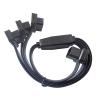 Buy cheap Flat OBD2 Y Cable16 Pin 1 Male To 3 Female For Car Diagnostic from wholesalers