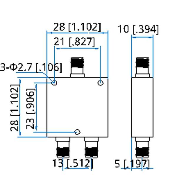 2GHz Wilkinson 2 Way Power Splitter With SMA Female Connector