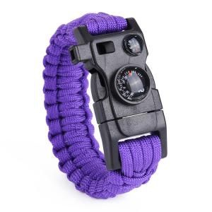 China Sports Survival Parachute Cord Wristband Gear Kit with Emergency First Aid Multi-Tool Accessories for Outdoor Wilderness on sale