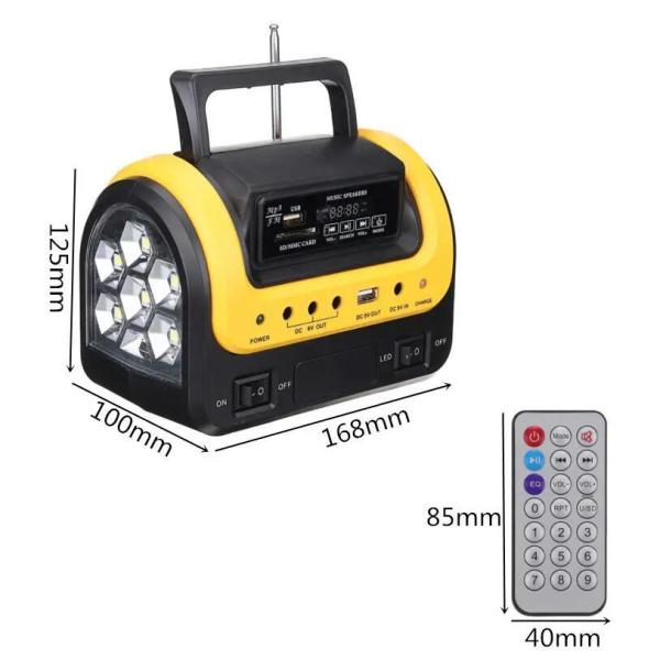 New Portable Solar Lamp with 3 LED Solar Lamp with Mobile Charge 5W 6V Solar Light