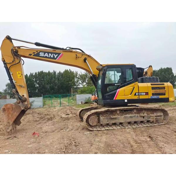 Used Large Excavator Sany 215c Construction Machine With Low Working Hours