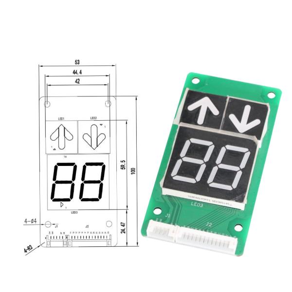 Quality Elevator Parts Supplier Customized 7 Segment Red Color LED Display Panel Elevator Lcd Display for sale