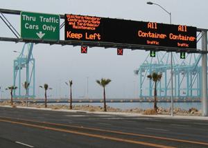 China SMD Traffic LED Display , LED message sign board 15625 dot/㎡ Density on sale