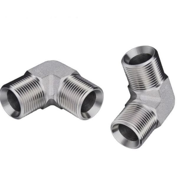 Factory Wholesale SAE Male Threads Hydraulic Elbow Fittings 1b9 Carbon Steel Elbow Fitting for Hydraulic System