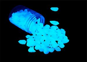 China 2H Glowing Artificial Fluorescent Pebbles For Aquarium Fish Tank on sale