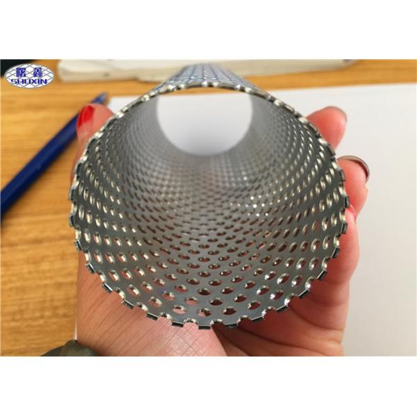 Welded Spiral Perforated Tube , Stainless Steel Wire Mesh Oil Filter Element