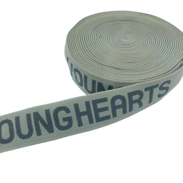 Colorful Elastic Rope Stretch Strap Cord Elasticity Knit Flat Jacquard Elastic Tape For Underwear Boxer Waistbands