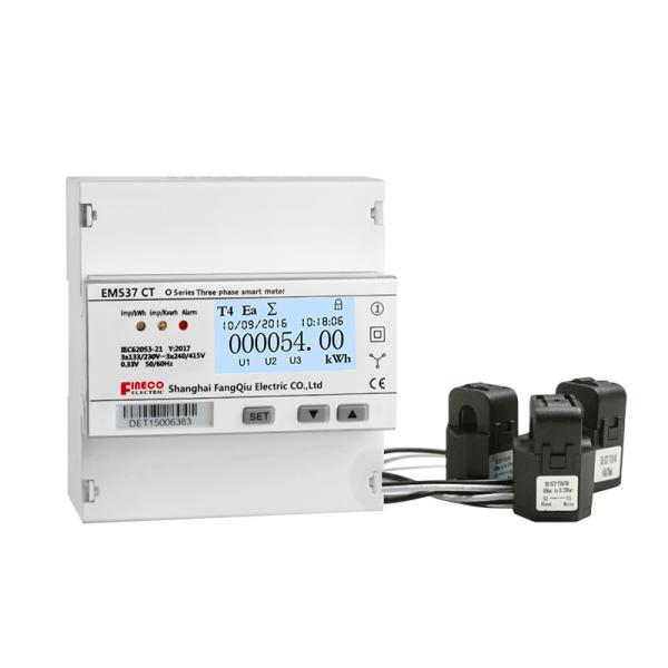 Quality EM537 CT O serie 0-3000A/330mV INDUSTRIAL 3 phase kWh meter MULTI FUNCTION RS485 MODBUS RTU smart energy meter for sale