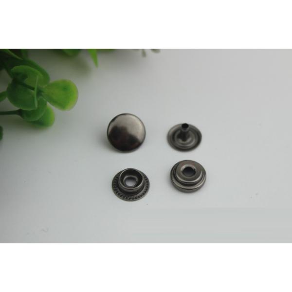 Luggage hardware 12.5 mm four color iron single sided snap buttons for clothing