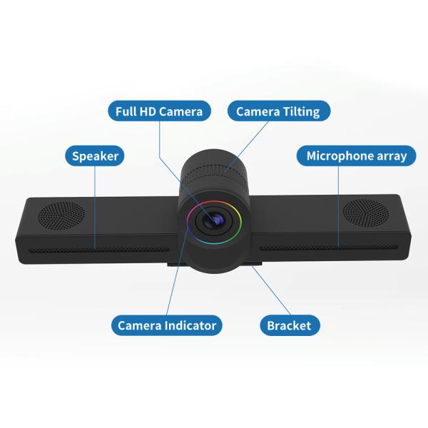 2pcs/lot Android video conferenicng endpoint all-in-one design with 4K camera