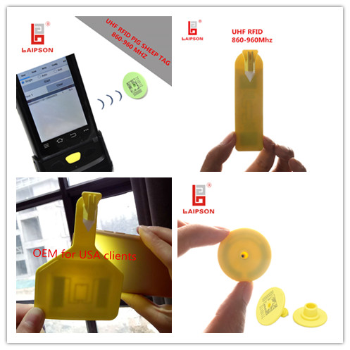 Customized Breed Population Anti Theft UHF Cattle Tags Cow Sheep Farm Tracking