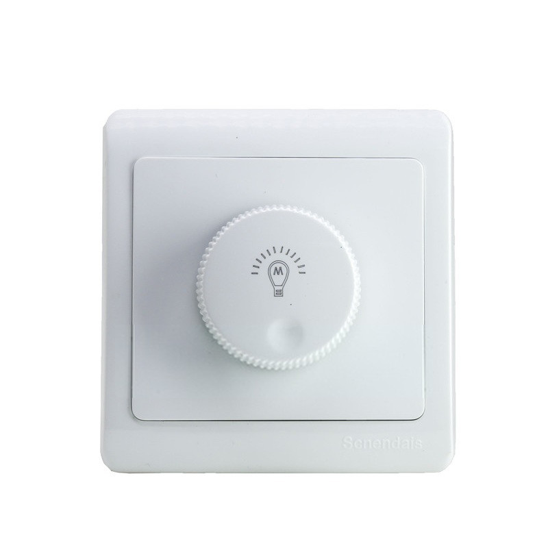 Wholesale AC85-120V AC180-265V LED Lamp Dimmer Switch Brightness Controller Wall Mounted Rotary Knob from china suppliers