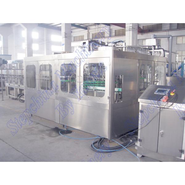 Multi Head 15000 BPH Bottled Automatic Water Filling Machine With Screw Plastic Cap