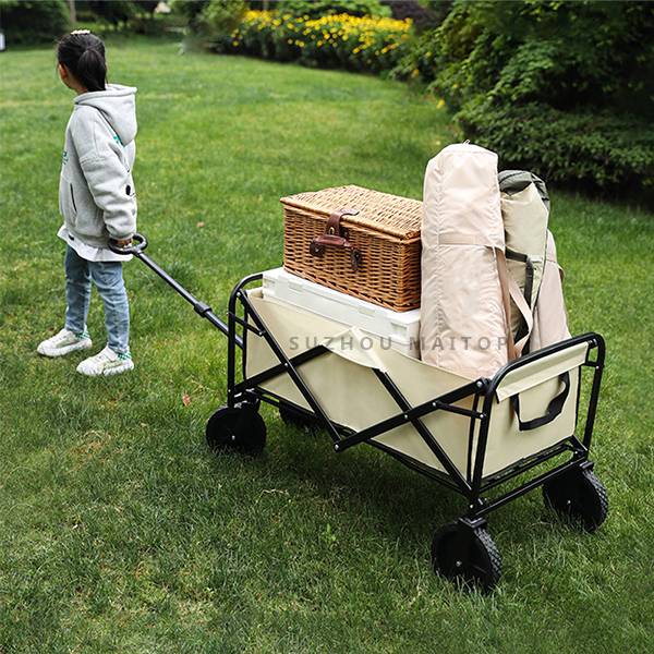Double Oxford Cloth Detachable Folding Rolling Cart Outdoor Multifunctional Wagon Cart OEM