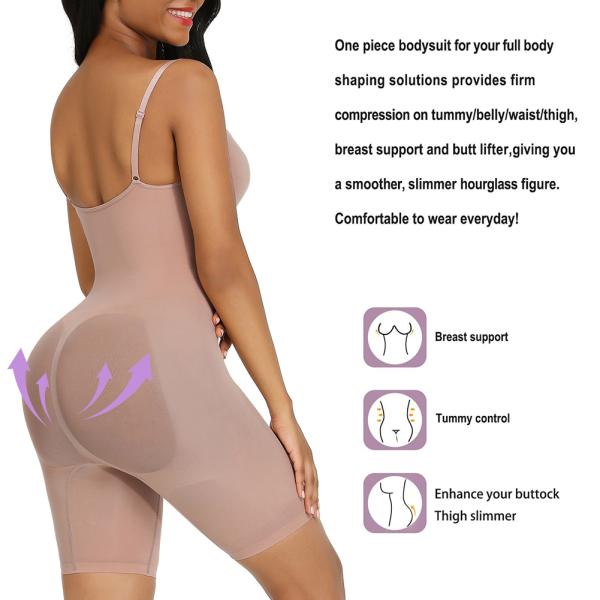 Medium Control Level Full Body Shaper for Women HEXIN High Waist Seamless Body Suit