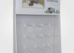 Corrugated sideick Hanging Display Floor Stand Display With Cardboard Hooks