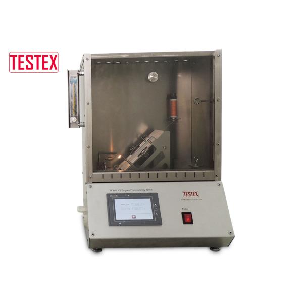 45 Degree Flammability Testing Equipment With Stainless Steel Test Cabinet And Automatic Timing