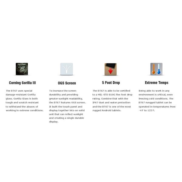 CC8 BATL BT67 3g android quad core shockproof 7 rugged tablet with hand strap