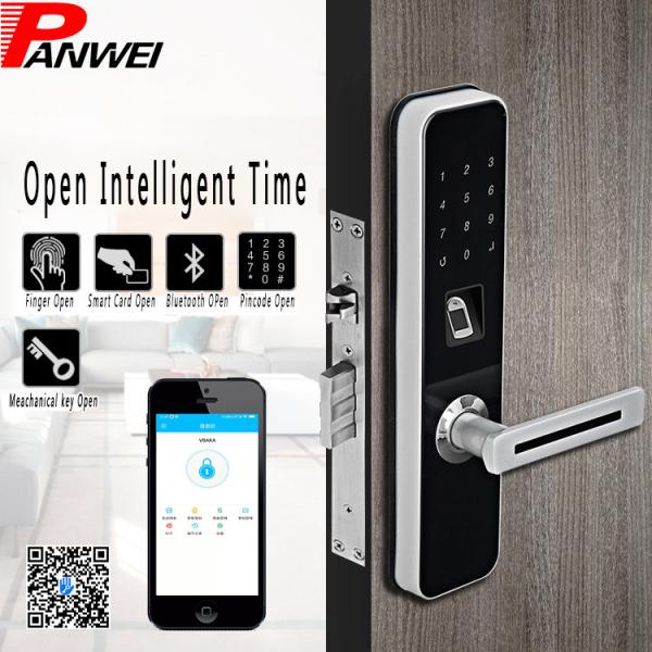 Remote Control APP Door Lock /Fingerprint Scanner Door Lock Support Mobile Bluetooth Application For Apartment