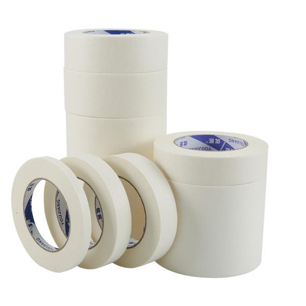 White Color Paint Masking Tape Protects Surfaces And Removes Easily 130um Thickness