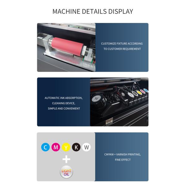 USB 3.0 720 - 1220 Dpi CMYK Digital Cylinder Printer Automatic