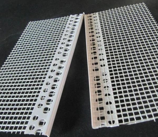 Wholesale White color PVC corner bead with high quality fiberglass net used for wall corner from china suppliers