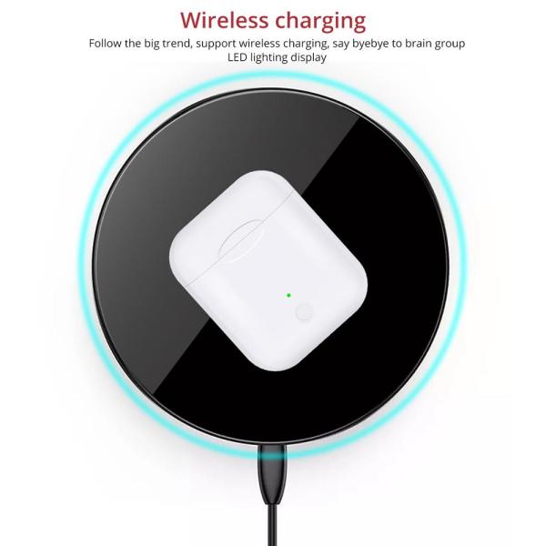 Black Color TWS Bluetooth Earbuds USB Earphone For Android / IOS Systerm