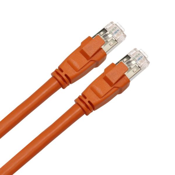 Quality Cat 8 Shielded High Speed Ethernet Cable 40Gbps with Gold Plated Plug SFTP Wires for sale