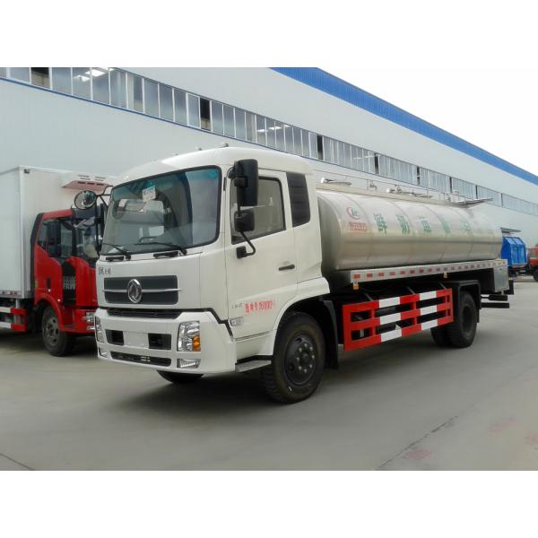 Dongfeng 10CBM Milk Tanker Truck , 10 Tons 4000 Gallons Milk Transportation Trucks