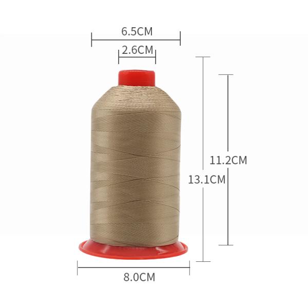 Abrasion-Resistant Elastic Nylon 210D 3 Strand Bonded Thread for Sewing Tent Blanket