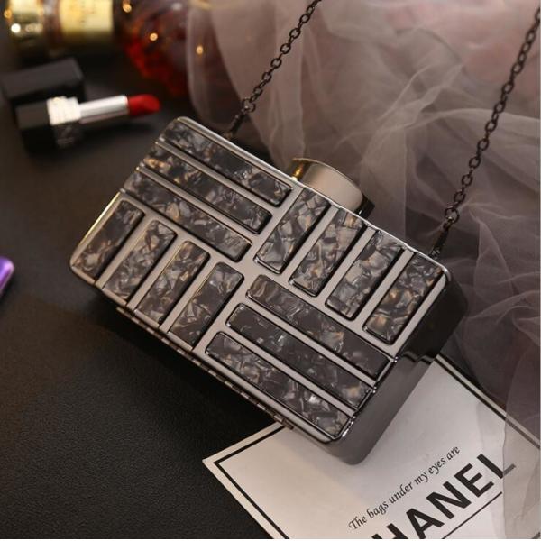 Normal Shape Ladies Handbag Rectangular Purse Frame