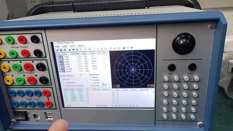 Electric Secondary Current Injection Relay Test Set 6 Phase Relay Protection Tester