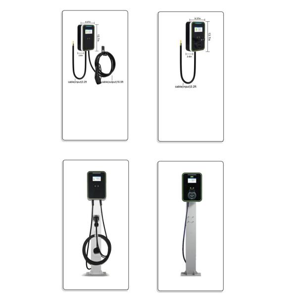 Wallbox AC EV Charger Gun Line With LCD Screen 32A APP 7ke