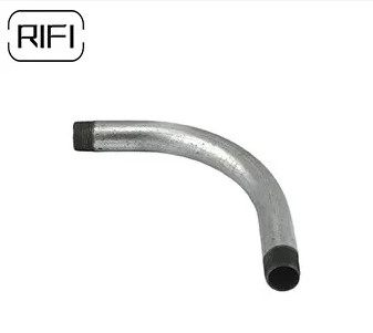 Pre Galvanized IMC Conduit Pipe Custom Rigid 90 Degree Elbows IRE050-IRE400