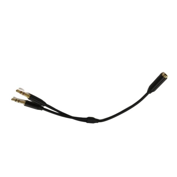 Y Splitter Cable Wire Harnesses Audio Cable Headset 3.5mm 2 Male Mic Cable