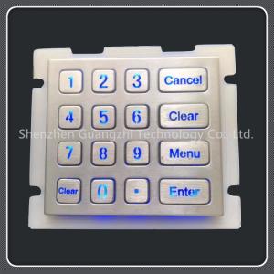 Wholesale 4x4 Button Wired Backlit Keyboard , Simple Installation Electronic Door Keypad from china suppliers