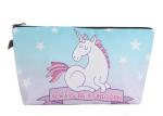 Unicorn Cosmetic Pouch Bag For Makeup 18 * 13.5cm Or Custom Size Polyester