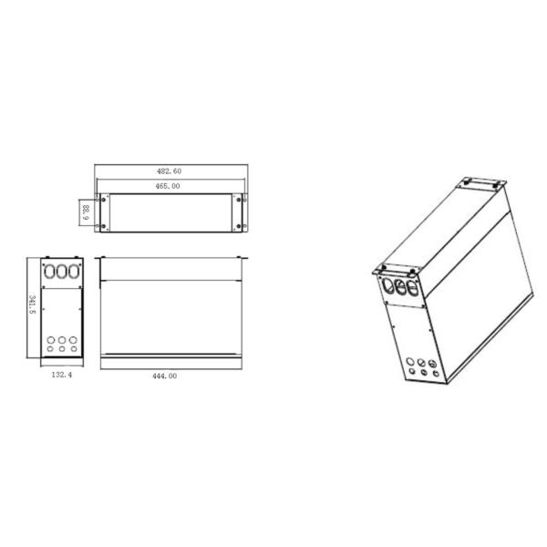 288 Core MPO Fiber Optic Cable , 19" 3U MPO Rack Mount Patch Panel LGX Steel