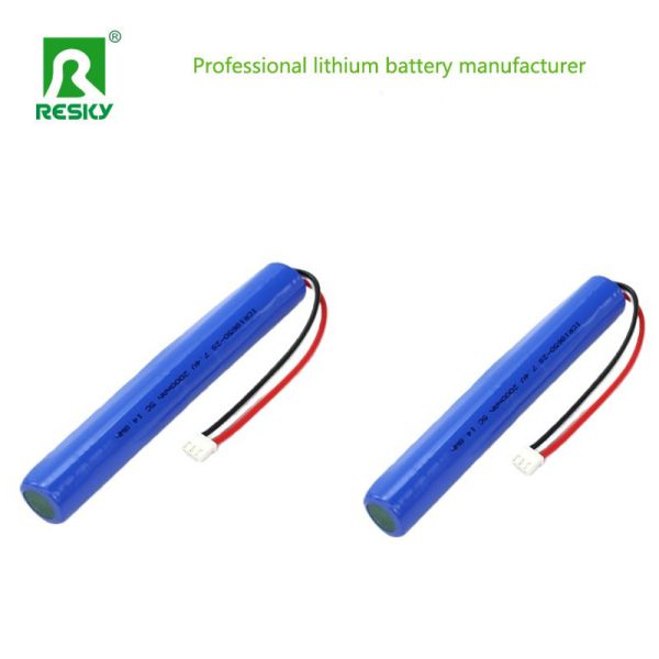 Power Batteries 18650 2S1P 7.4V 2000mAh 2600mAh 5C Lithium Ion Battery Pack With MSDS/UN38.3