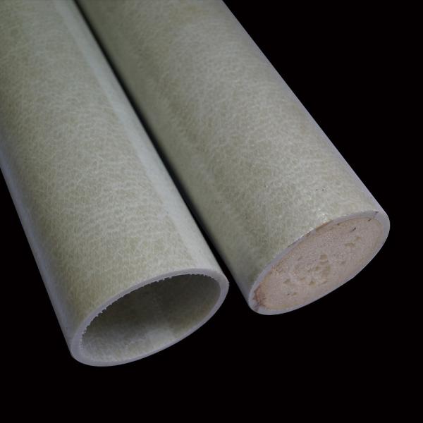 High Strength Epoxy Fiberglass Insulation Tube Yellow FRP Winding Pipe