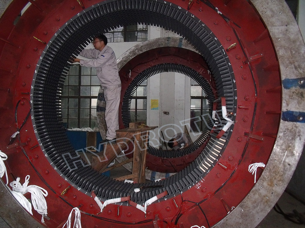 generator stator winding inserting